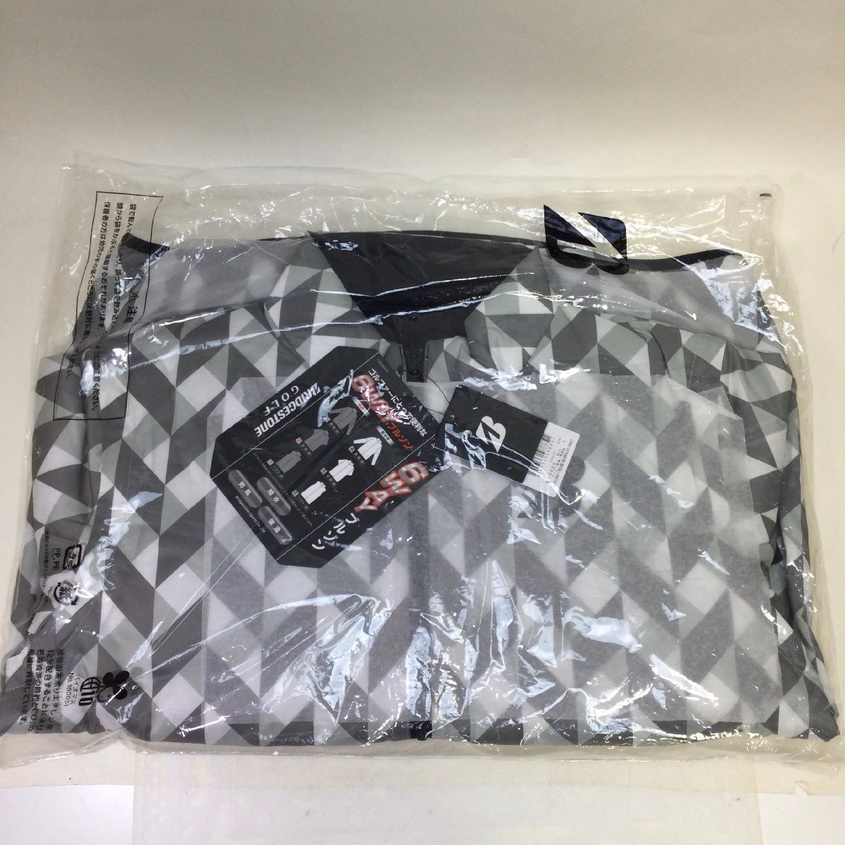 【未使用品/CH】BRIDGESTONE GOLF ブリヂストン ゴルフ 6WAY ブルゾン 6GD02DWH サイズL メンズ ゴルフウェア MZ1103/003拍卖