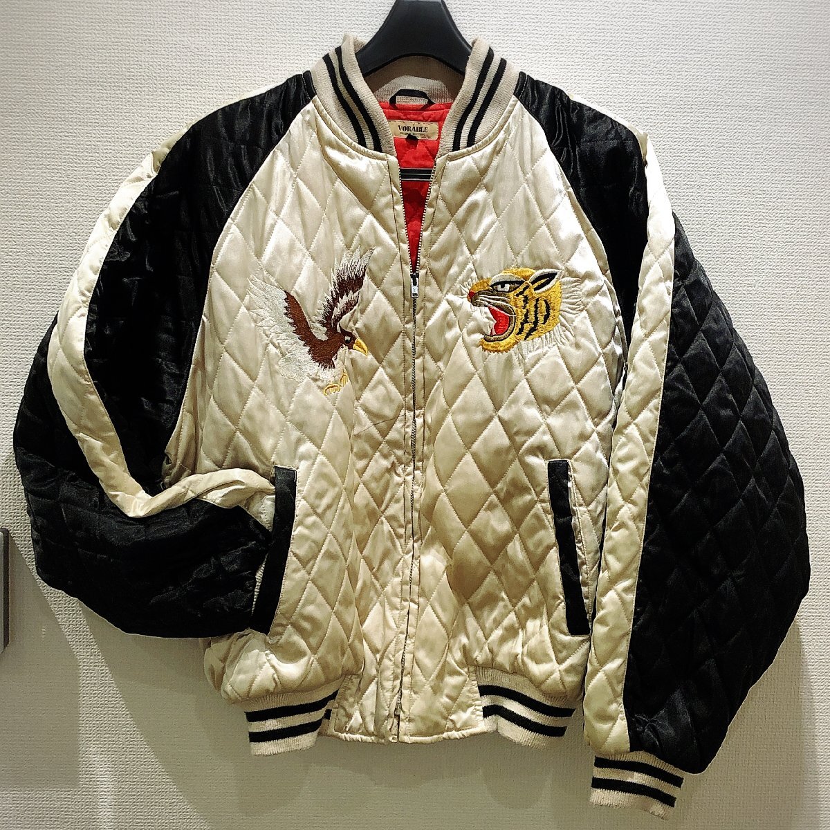 【訳アリ特価/スカジャン/中古品/KU】ジャンパー ジャケット サイズ:フリー トップス IS1109拍卖