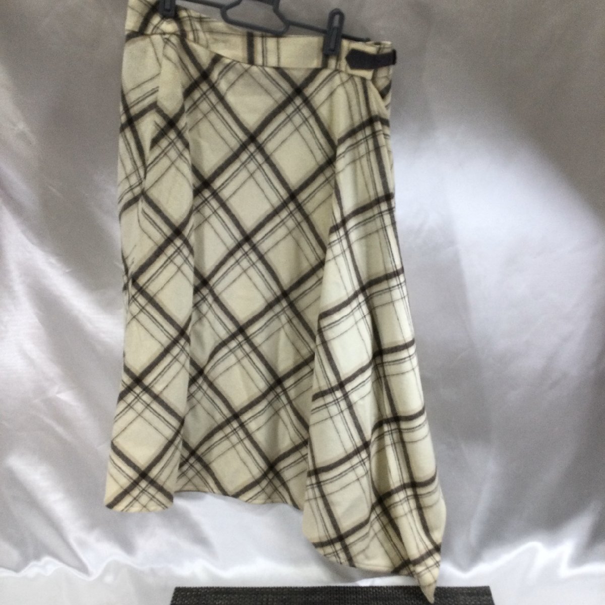 【中古品/TO】ミッシェルクラン MICHEL KLEIN ラップスカート ウール サイズ38 巻きスカート RS1123/0005拍卖