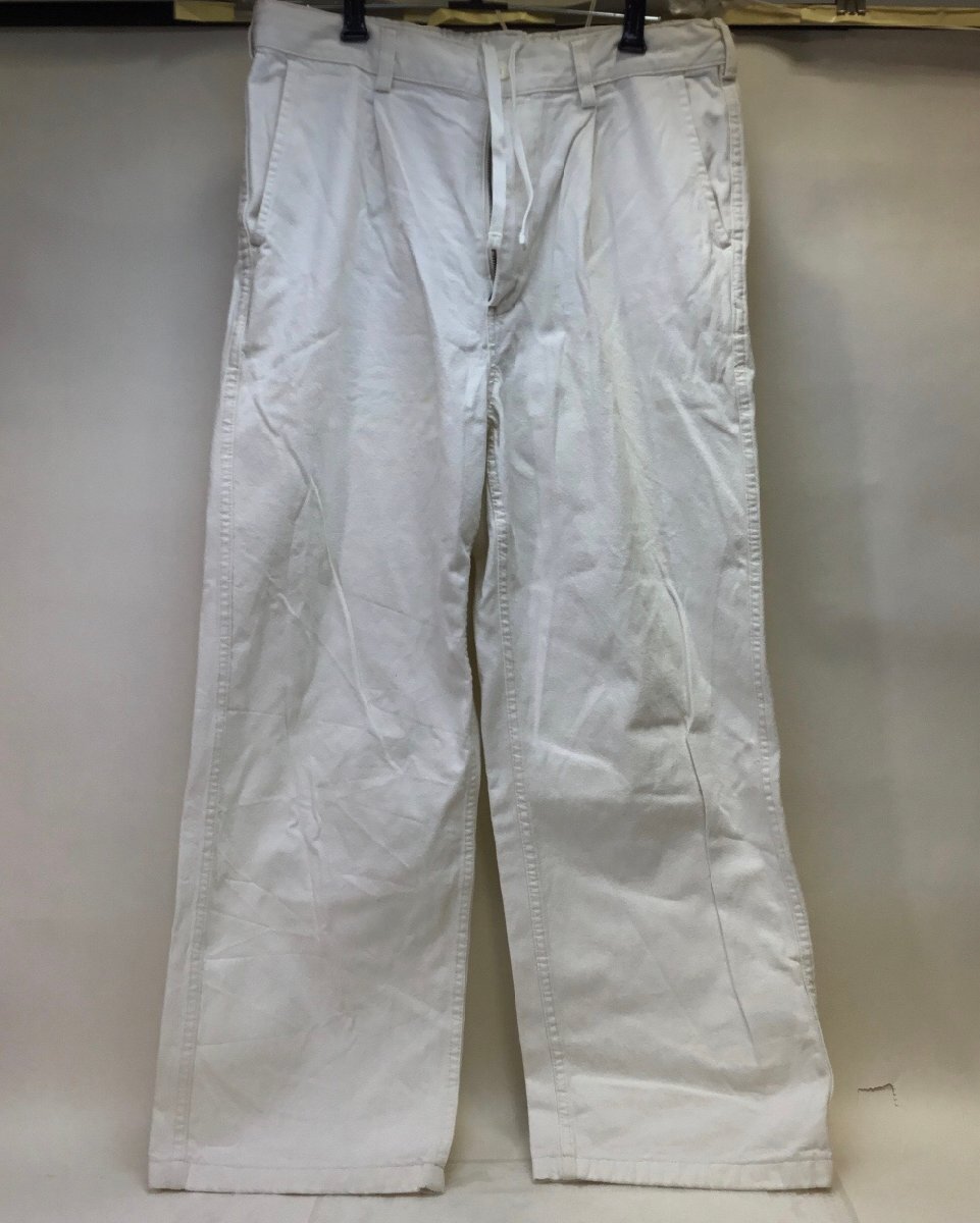 【保管品/CH】お買い得! GU コットンワイドパンツ 綿100% カジュアル ボトムズ RS0409/00022拍卖