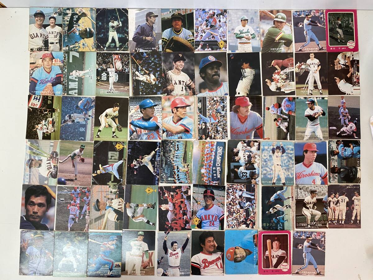 Dt69◆プロ野球カード◆ベースボールカード カルビー Calbee 77~79年度 阪神タイガース 中日ドラゴンズ 読売ジャイアンツ 等 レトロ拍卖