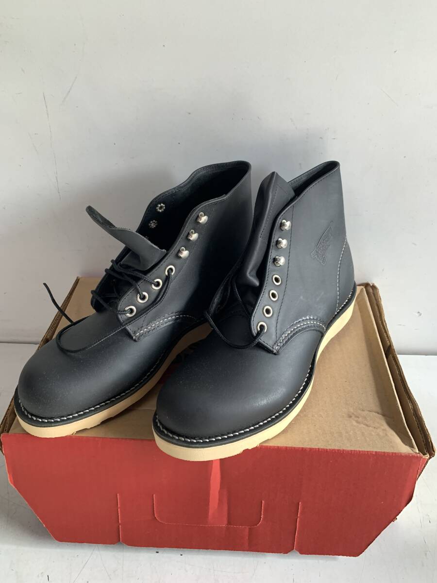 Zo126◆RED WING レッドウィング◆8165 D USA 6.5インチ 24.5 ブラック メンズシューズ ブーツ 箱付拍卖