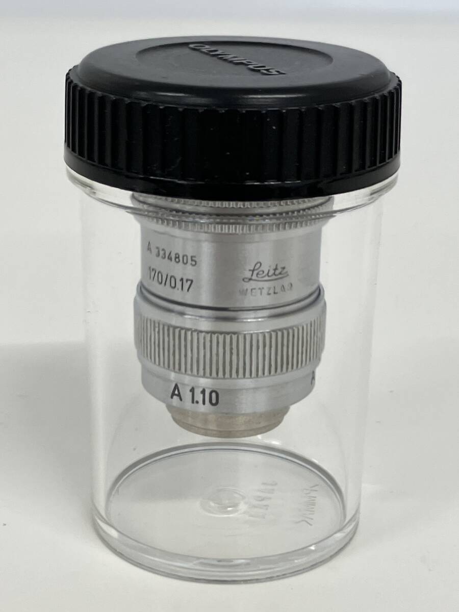 Sh67◆Leitz WETZLAR ライツ◆対物レンズ Fl Oel 95 A334805 170/0.17 A1.10 Leica ライカ 顕微鏡 レンズ ケース付き拍卖