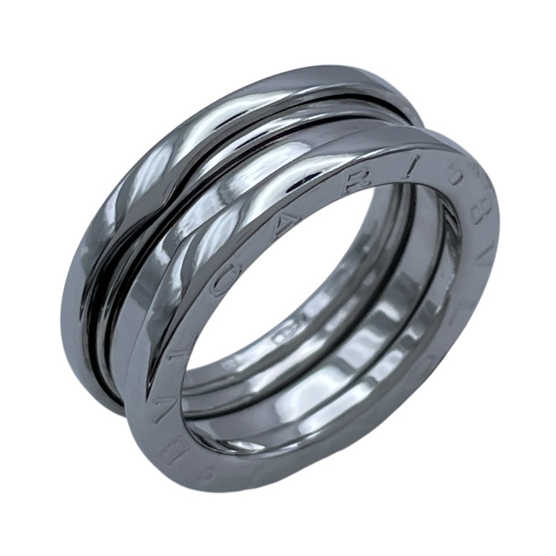 ブルガリ BVLGARI ビーゼロワンリング 3バンド (S) ホワイトゴールド 750 ジュエリー 中古拍卖