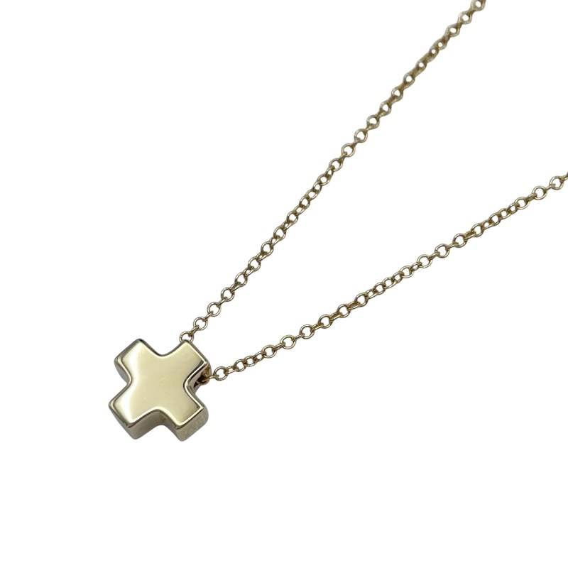 ティファニー TIFFANY&CO ローマンクロスネックレス ゴールド 750 ジュエリー 中古拍卖