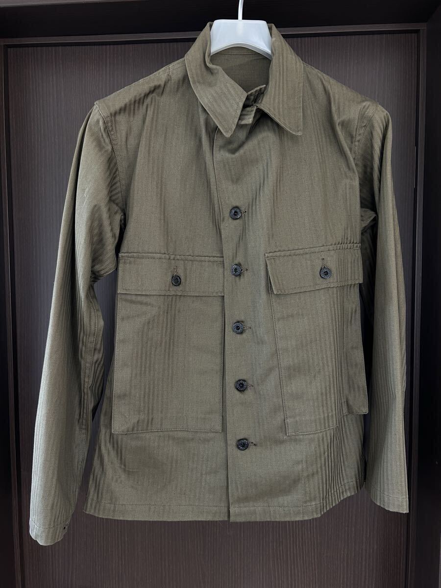 ウエアハウス Warehouse U.S.N. ヘリンボーン ユーティリティ ジャケット サイズ36 未着用新品拍卖