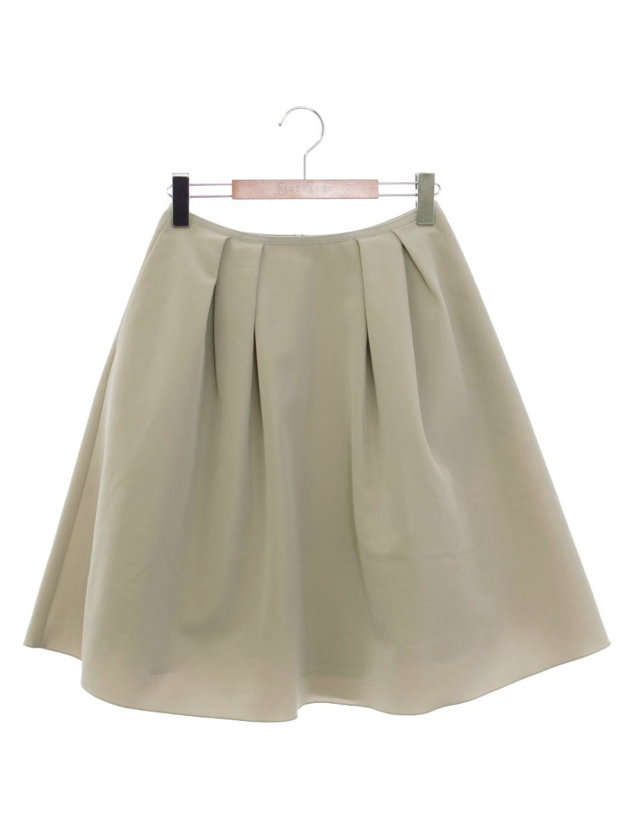 FOXEY NEW YORK フォクシー スカート 38 ベージュ タック フレア ITIFUN7V2E3K拍卖