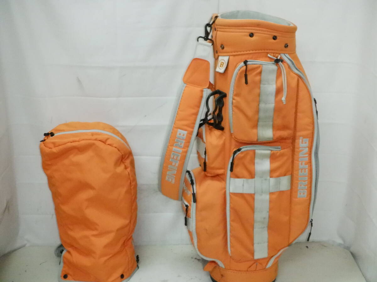 BRIEFING CR-6 ブリーフィング 8.5型 スポーツカート★中古★(OR)ゴルフ キャディバック拍卖