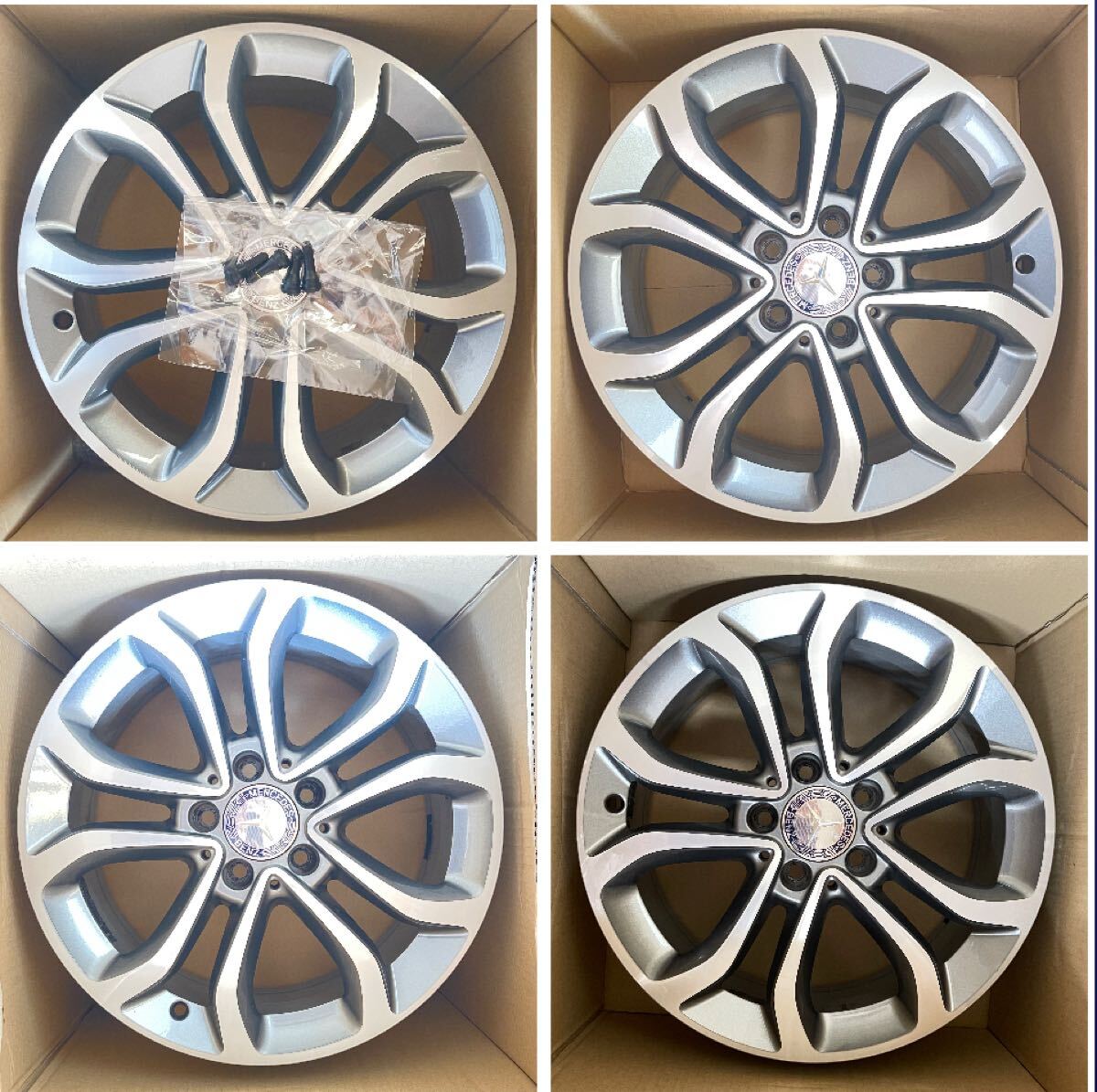 即決 メルセデス ベンツ Cクラス ホイール 4本セッ ● 7Jx17+48 PCD112 -5H ●拍卖