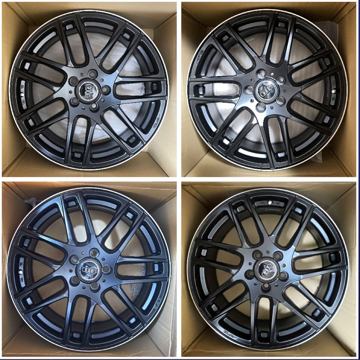 即決 アウディ AUDI A4 Q3 BIGWAY EURO ホイール4本◆ 18インチ 7.5J+40 pcd 112-5H ◆ BMW MINI ◆拍卖