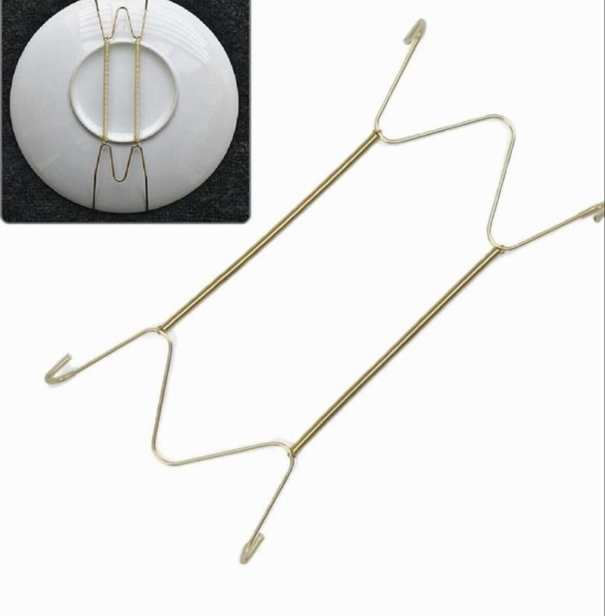 壁掛け インテリア プレートハンガー 壁飾りディスプレイ お皿飾りパーツ B 3個セット拍卖