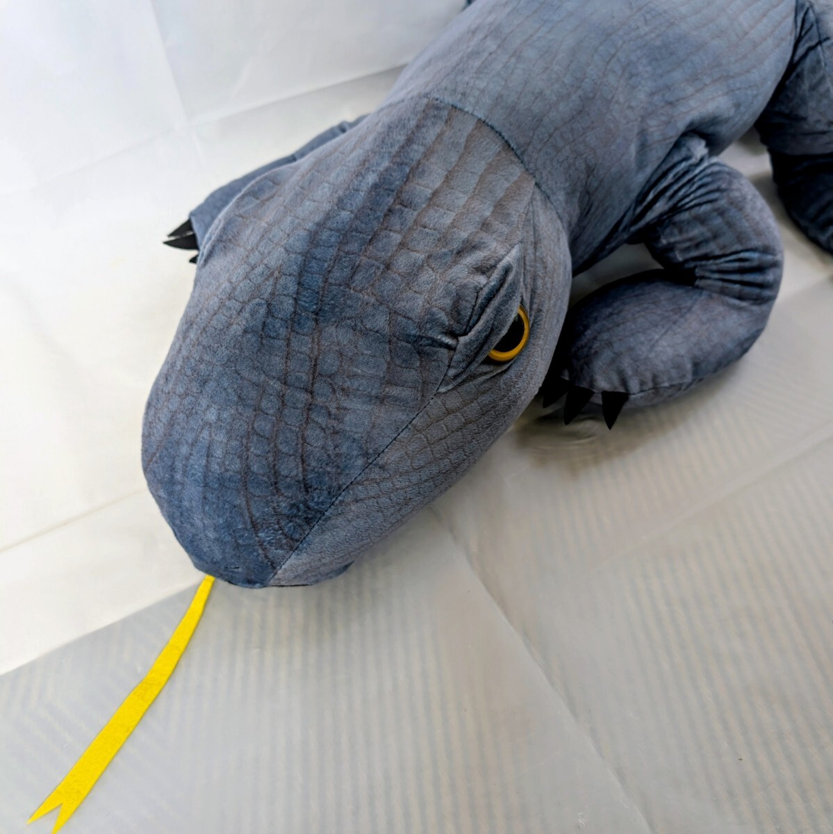 コモドオオトカゲ SUPER BIG ぬいぐるみ 青 タグ付き 未使用 送料無料拍卖