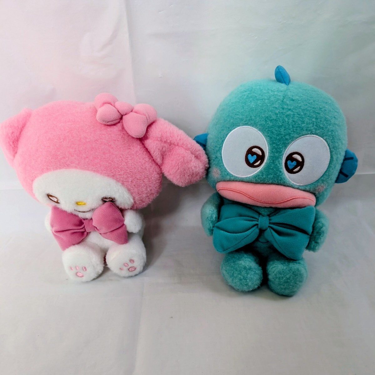 TAITO限定 ゆるかわ サンリオキャラクターズ M ぬいぐるみ お座りポーズ ハンギョドン&マイメロディ セット タグ付 新品 送料無料拍卖