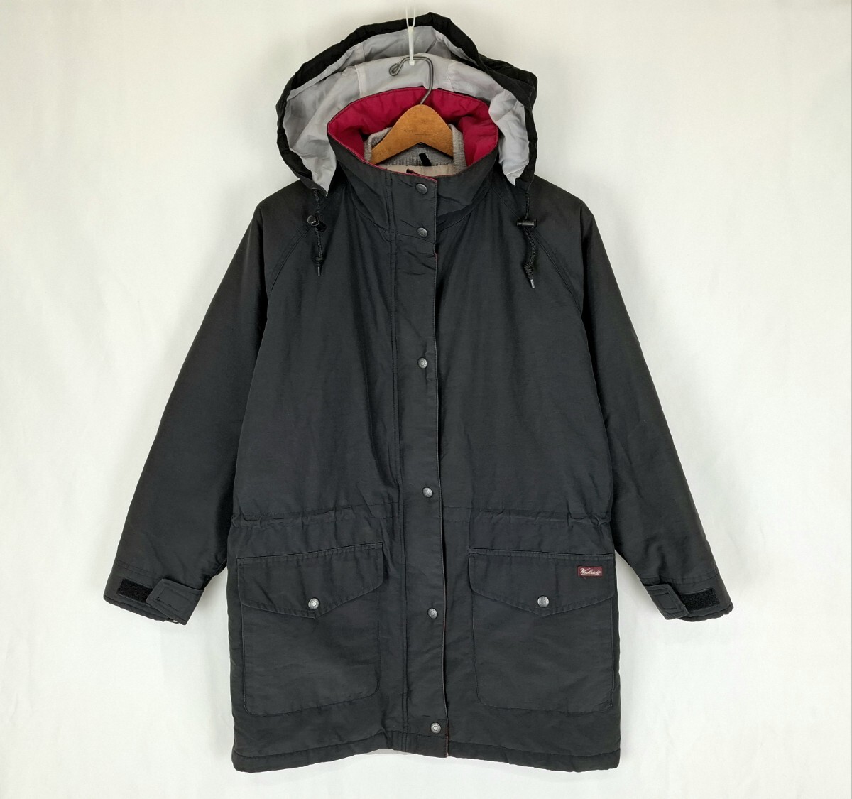 良好 90s WOOLRICH 裏中綿 マウンテンパーカー S 実寸 M L 黒 マルーン 80年代 90年代 ウールリッチ アウター ビンテージ vintage ブラック拍卖