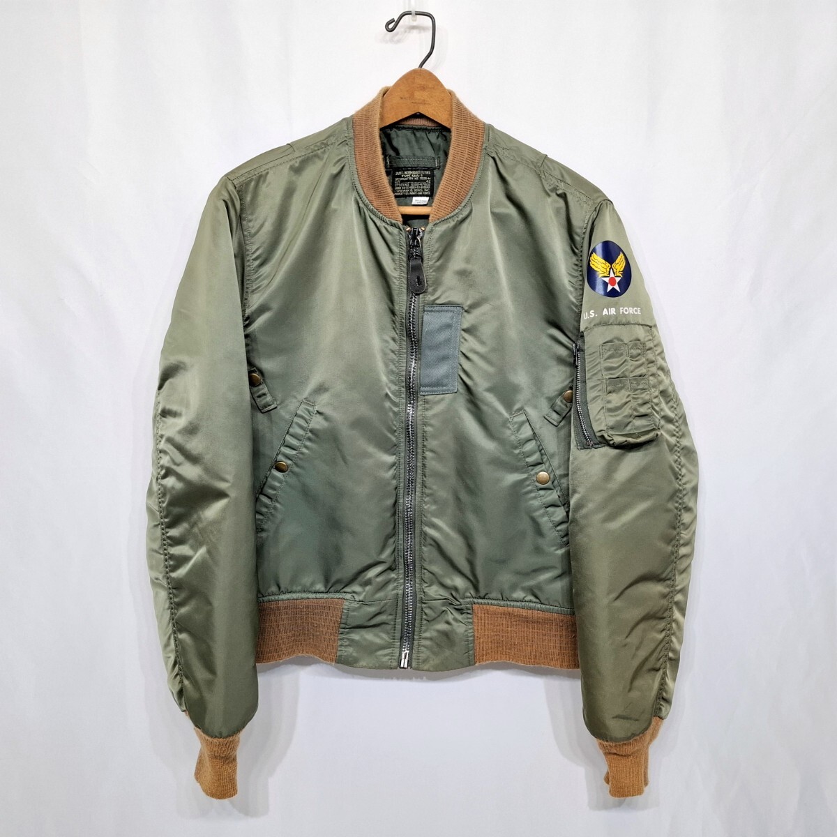 〜90s USA製 SPIEWAK & SONS US.ARMY-AIRFORCE MA-1 42 L 90年代 アメリカ製 スピワック IDEAL 50s リプロ ビンテージ拍卖