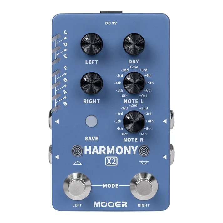 最落無し! Mooer HARMONY X2 / a51079 コンパクトペダルサイズのステレオハーモニーエフェクト 1円拍卖