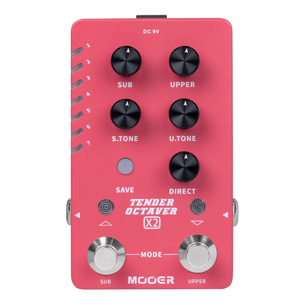 最落無し! Mooer TENDER OCTAVER X2 / a51059 コンパクトペダルサイズのオクターバーペダル! 1円拍卖