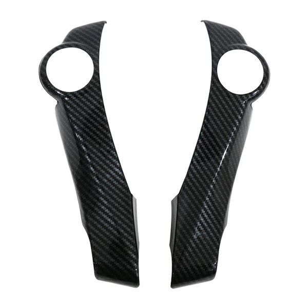 トヨタ プリウス ZVW30系 前期 後期 カーボン調・黒木目・ピアノブラック ステアリングスイッチカバー 左右2枚 BタイプB67拍卖