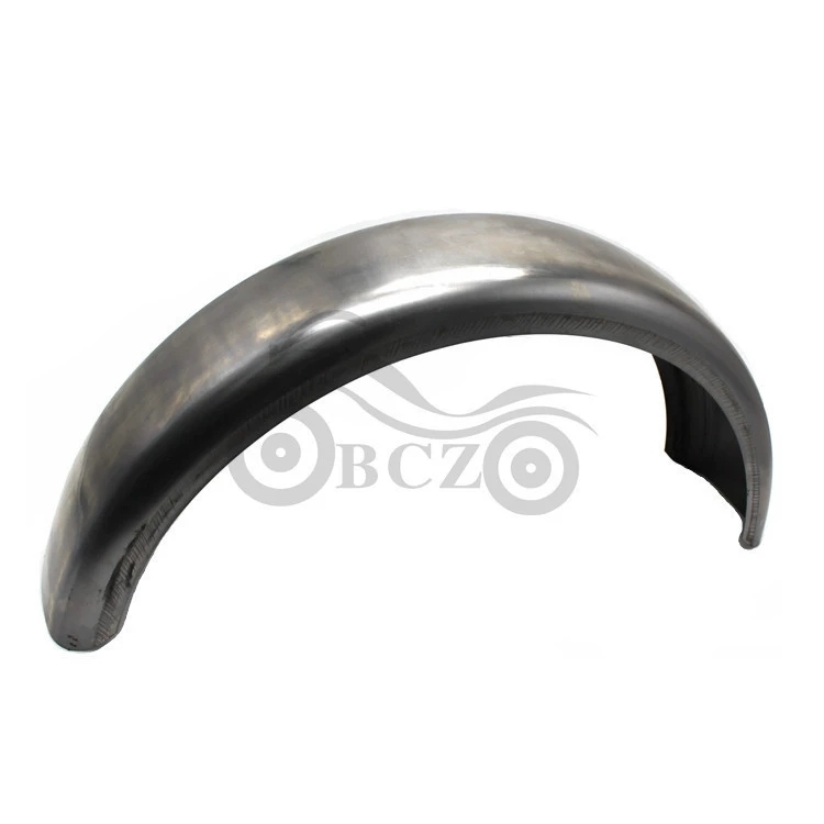 1 個オートバイオールドスクールシルバー鋼リブ 5 ワイドリアフェンダーBobberChopper B162拍卖