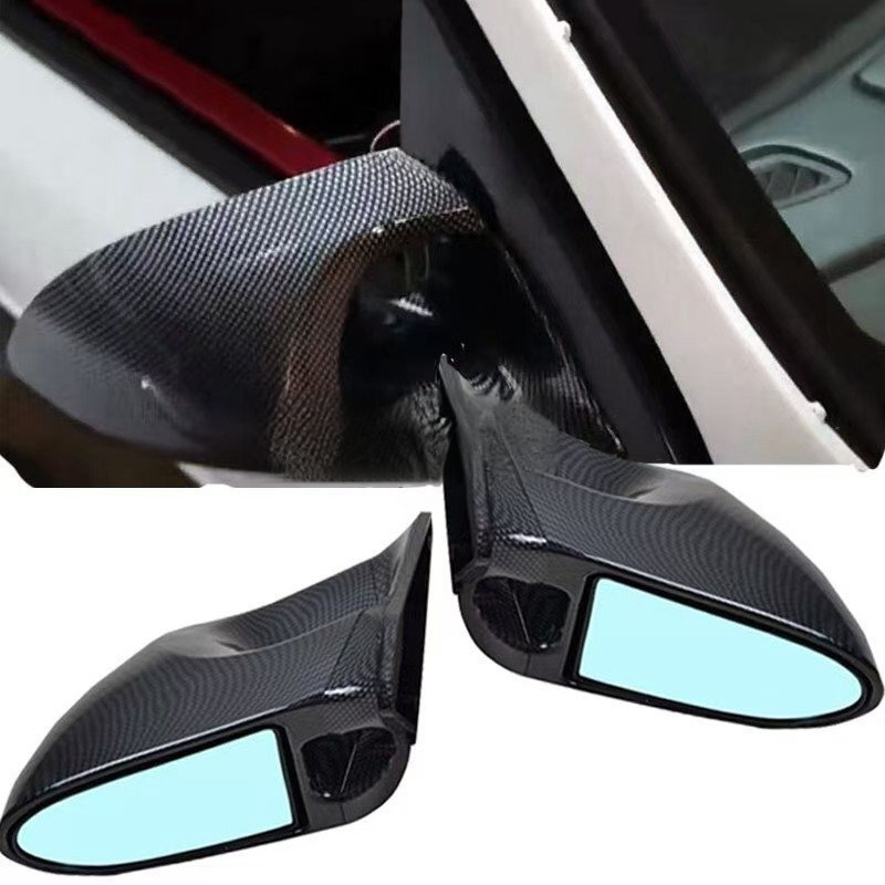 汎用レーシングミラー/エアロミラー ブルーレンズGTバックミラー サイドミラー/S13 S14 S15 シルビア180SX 86BRZ等にドリ車BNR B207拍卖