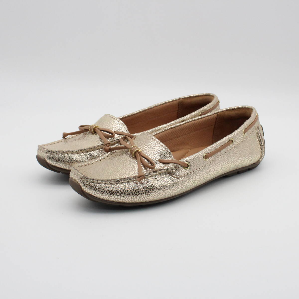 24■クラークス 本革モカシンシューズ(EU37)美品拍卖