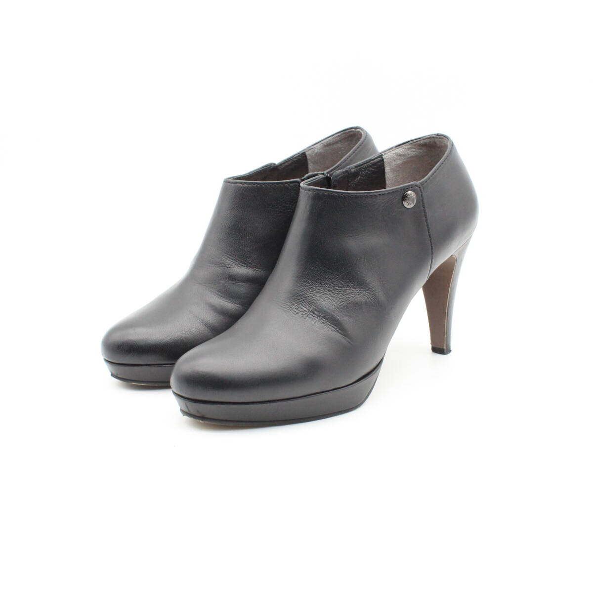 53■ジルスチュアート 本革アンクルブーティー(24cm)拍卖