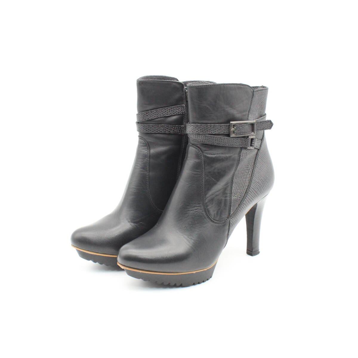 PEPE CASTELL ペペカステル コンビ素材ショートブーツ(36)美品拍卖