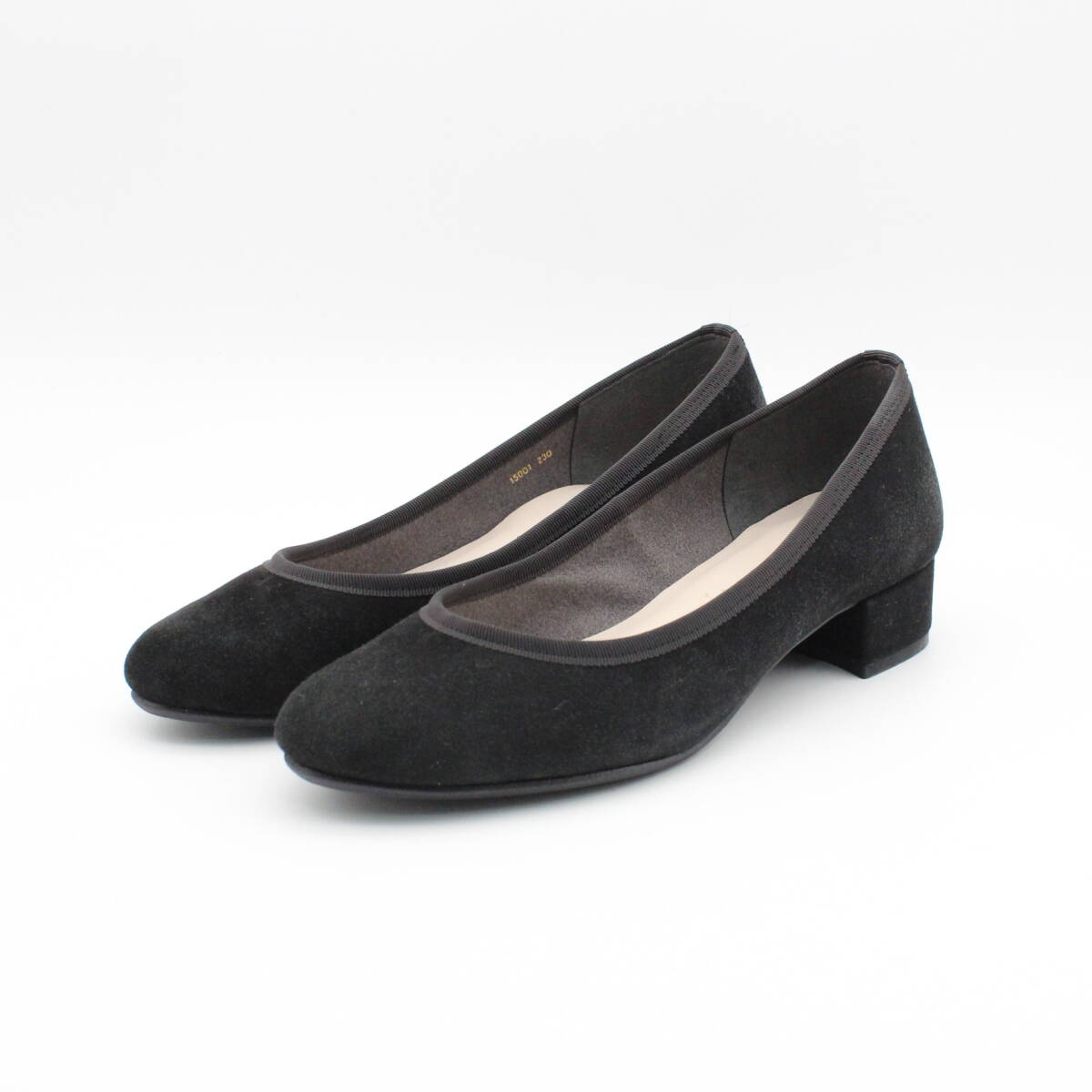 63■モードカオリ 撥水ラウンドパンプス(23cm)超美品拍卖