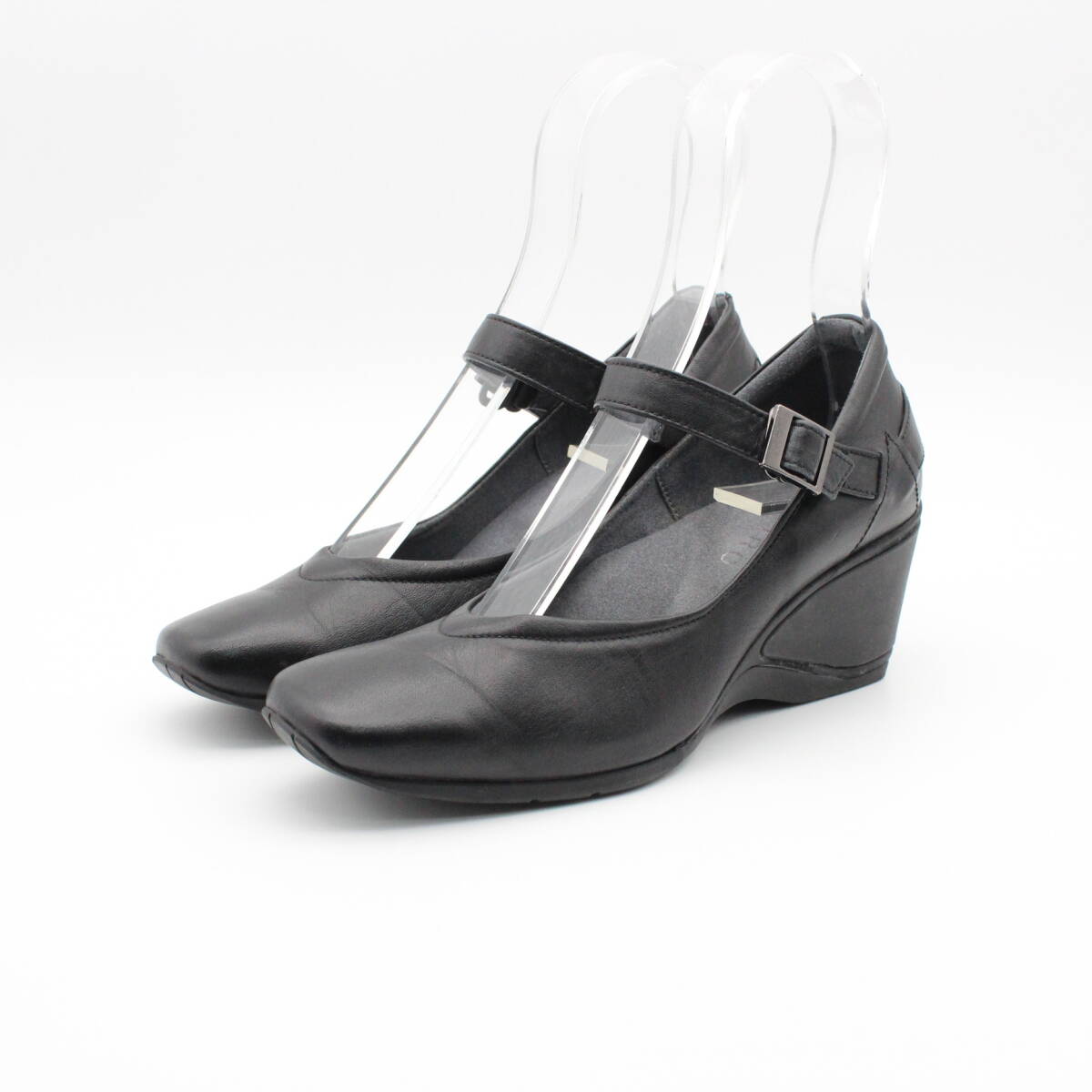 73■GIRO asics ストラップウエッジパンプス(22cm2E)拍卖