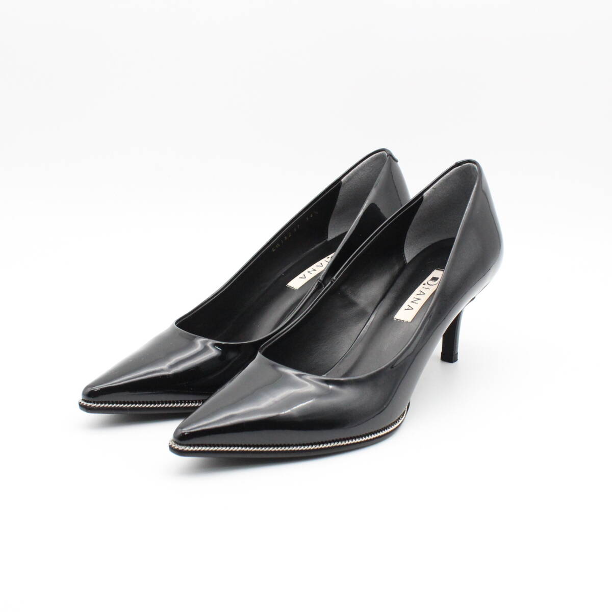 DIANA ダイアナ エナメルポインテッドパンプス(24.5cm)美品拍卖