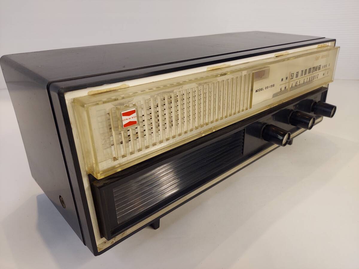 K06-1031 昭和レトロ 真空管ラジオ ONKYO製 プラステック筐体 点灯・動作品拍卖