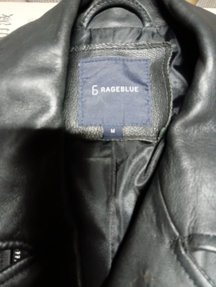 roshell rageblue ライダースジャケット 黒拍卖