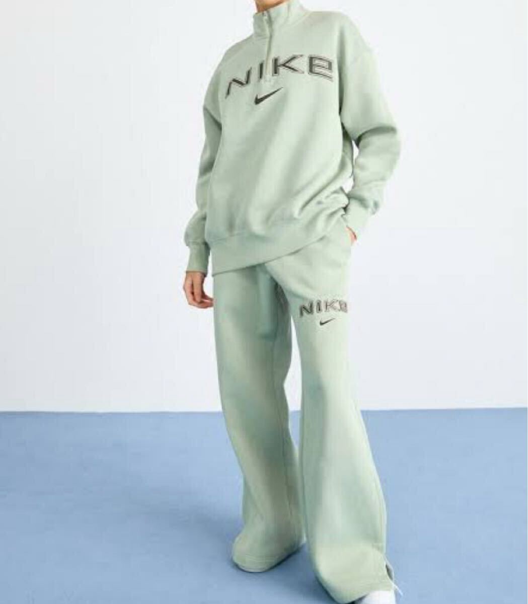 L 新品 ナイキ スウェット 上下 セットアップ オーバーサイズ フリース NIKE フェニックス ハーフジップ トレーナー ワイドパンツ拍卖