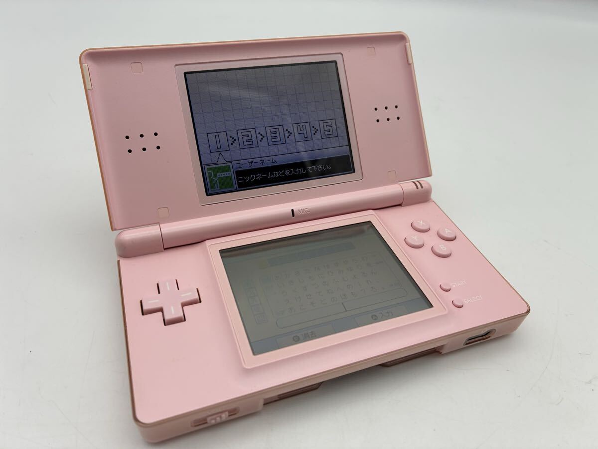 F【500円スタート】 Nintendo DS Lite ノーブルピンク USG-001 任天堂 ゲーム機 ニンテンドーDSライト 通電のみ確認 初期化済み拍卖