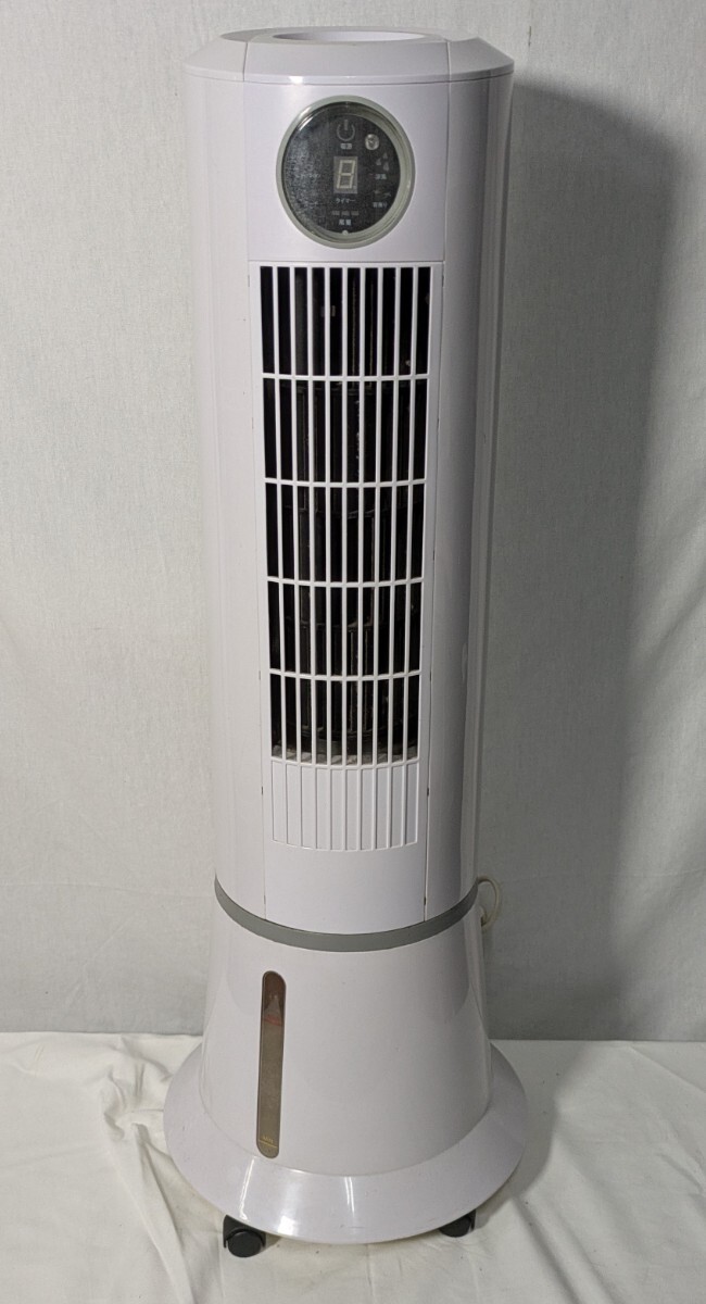 F【500円スタート】スリーアップ タワー型スリム冷風機 EF-1505 ホワイト 扇風機 マイナスイオン 首振り 通電のみ確認済拍卖
