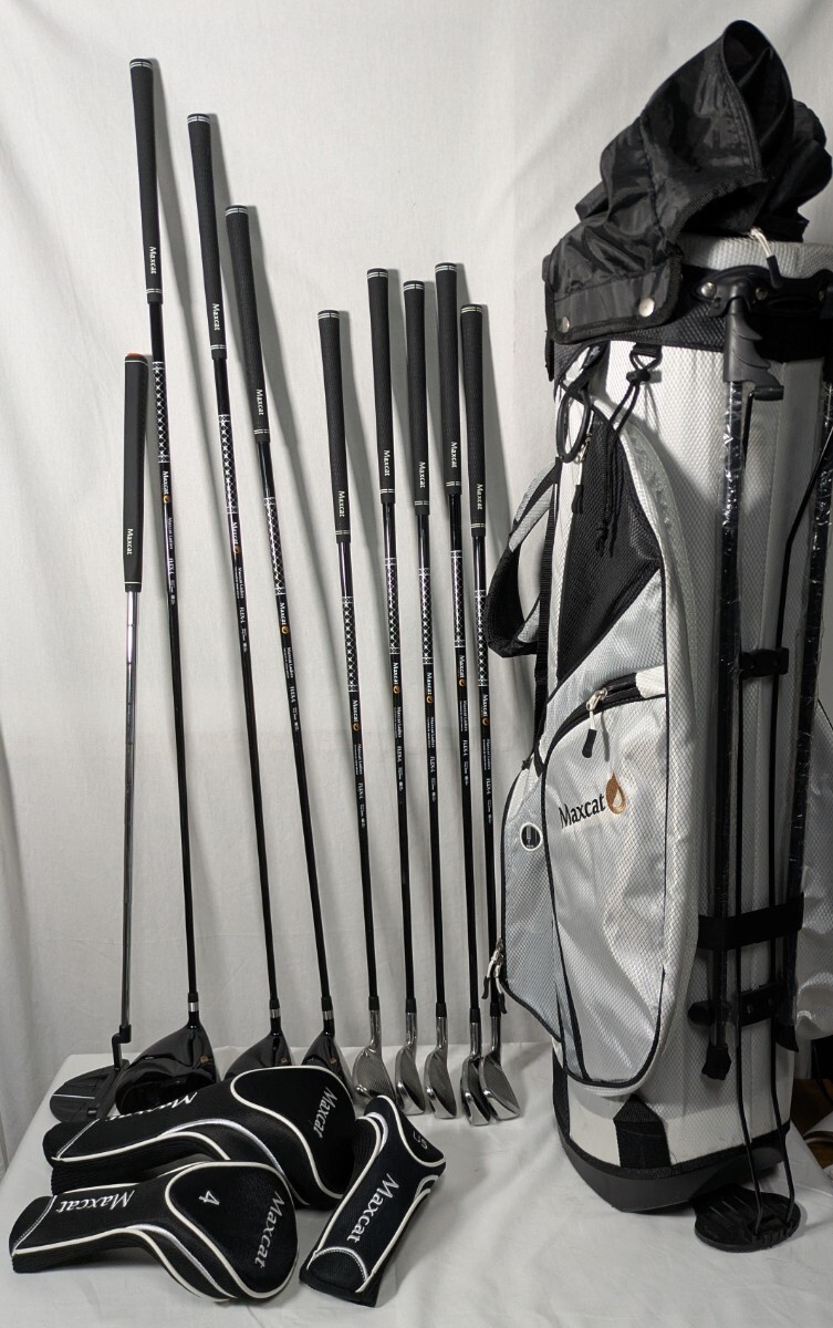 ●【500円スタート】 ゴルフクラブセット Maxcat /Ladies 1.4.5/アイアン6.7.8.S.P/パター ゴルフクラブ ゴルフバック付拍卖