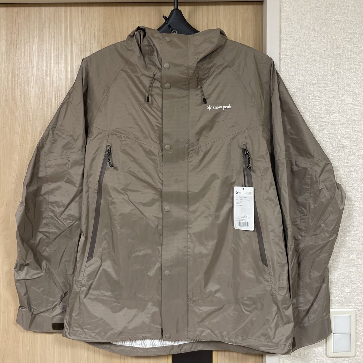 《Snow Peak》 2.5L RAIN JACKET Lサイズ KHAKI スノーピーク レインウェア ジャケット拍卖