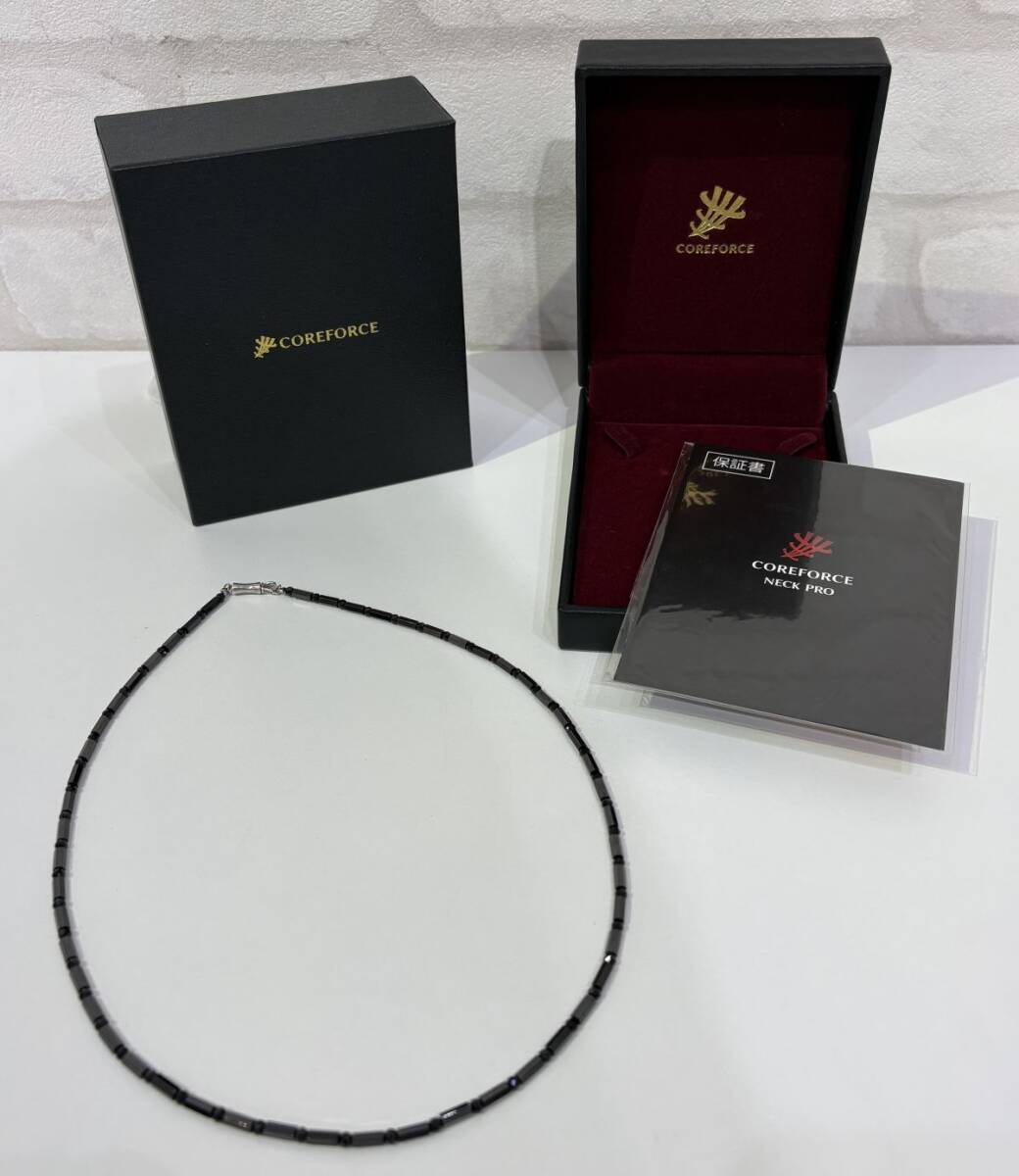 θ【美品】COREFORCE/コアフォース 磁気ネックレス ネックプロ ブラックスピネル 50cm 箱付 S95255212927拍卖