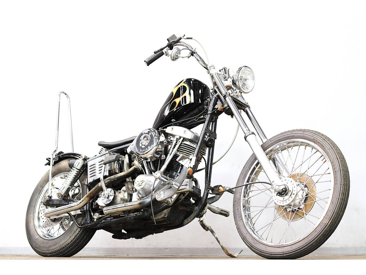 ハーレーFXE スーパーグライド 1977y 1200cc ショベルヘッド チョッパー ロングフォーク スポタン S&Sエアクリ Eキャブ フォワコン拍卖