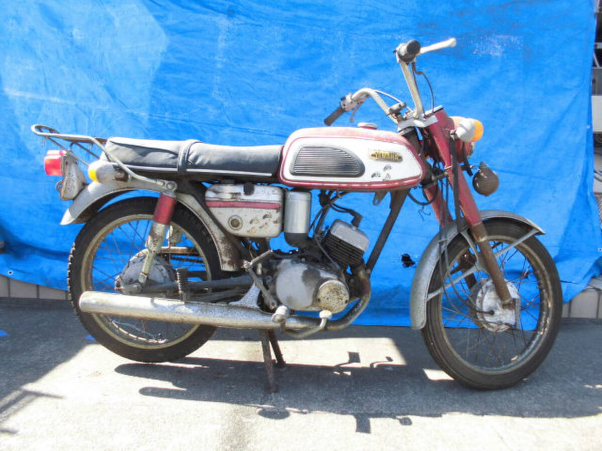 AS1☆ヤマハ AS1☆125㏄☆エンジン不動☆キックOK☆販売証明書☆キー有り☆8666km☆埼玉拍卖