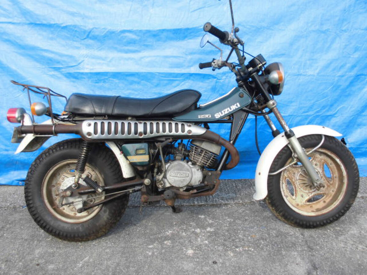 バンバン125☆RV125年☆キックOK☆キー無し☆販売証明書☆7606km☆不動レストアベース☆2スト空冷拍卖