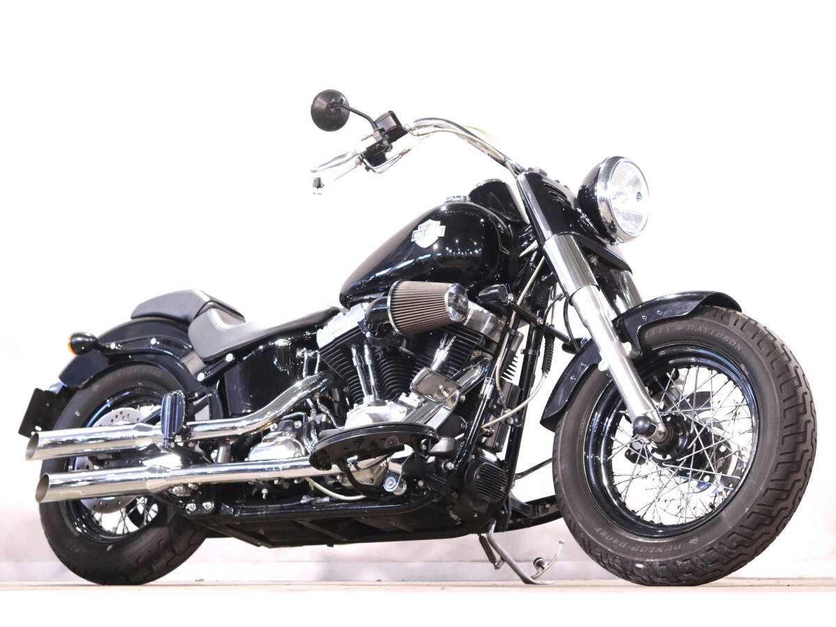 ハーレー FLS ソフテイル スリム 2013y TC96B 4182km 低走行 KhromeWerksマフラー SEエアクリ FLHR純正ハンドルバー ETC拍卖