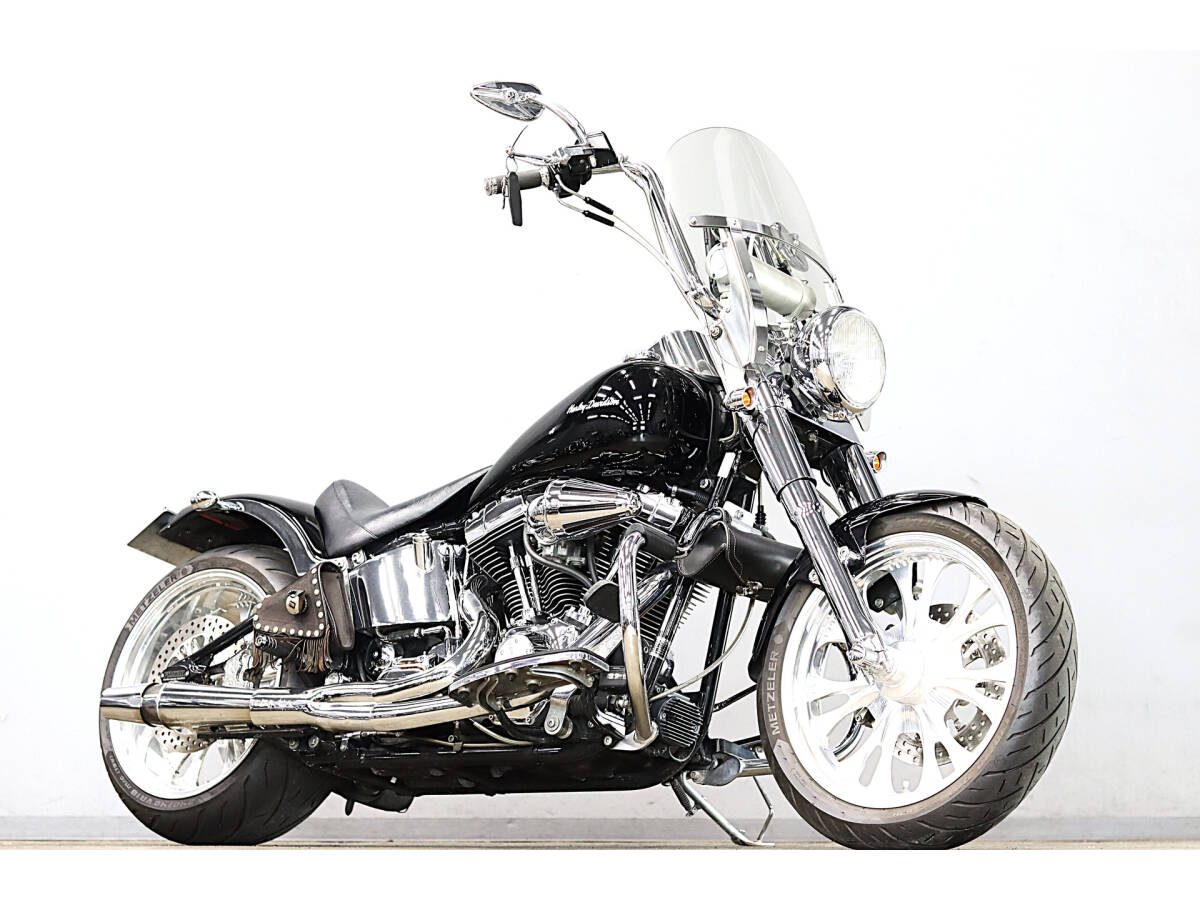ハーレー FLSTF ファットボーイ 2004y TC88B キャブ車 ニュースクール サンダーヘッダー PM240ワイドキット PMホイール F/R PMパーツ拍卖