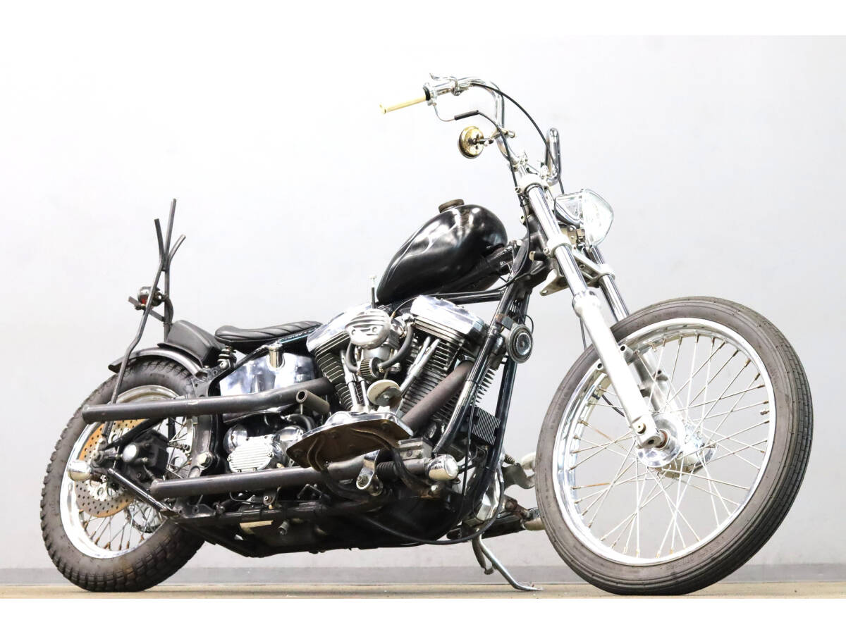 ハーレー FLSTC ヘリテイジクラシック 1993y チョッパー ロッカークラッチ ジョッキーシフト 公認チェーンドライブ Eキャブ拍卖