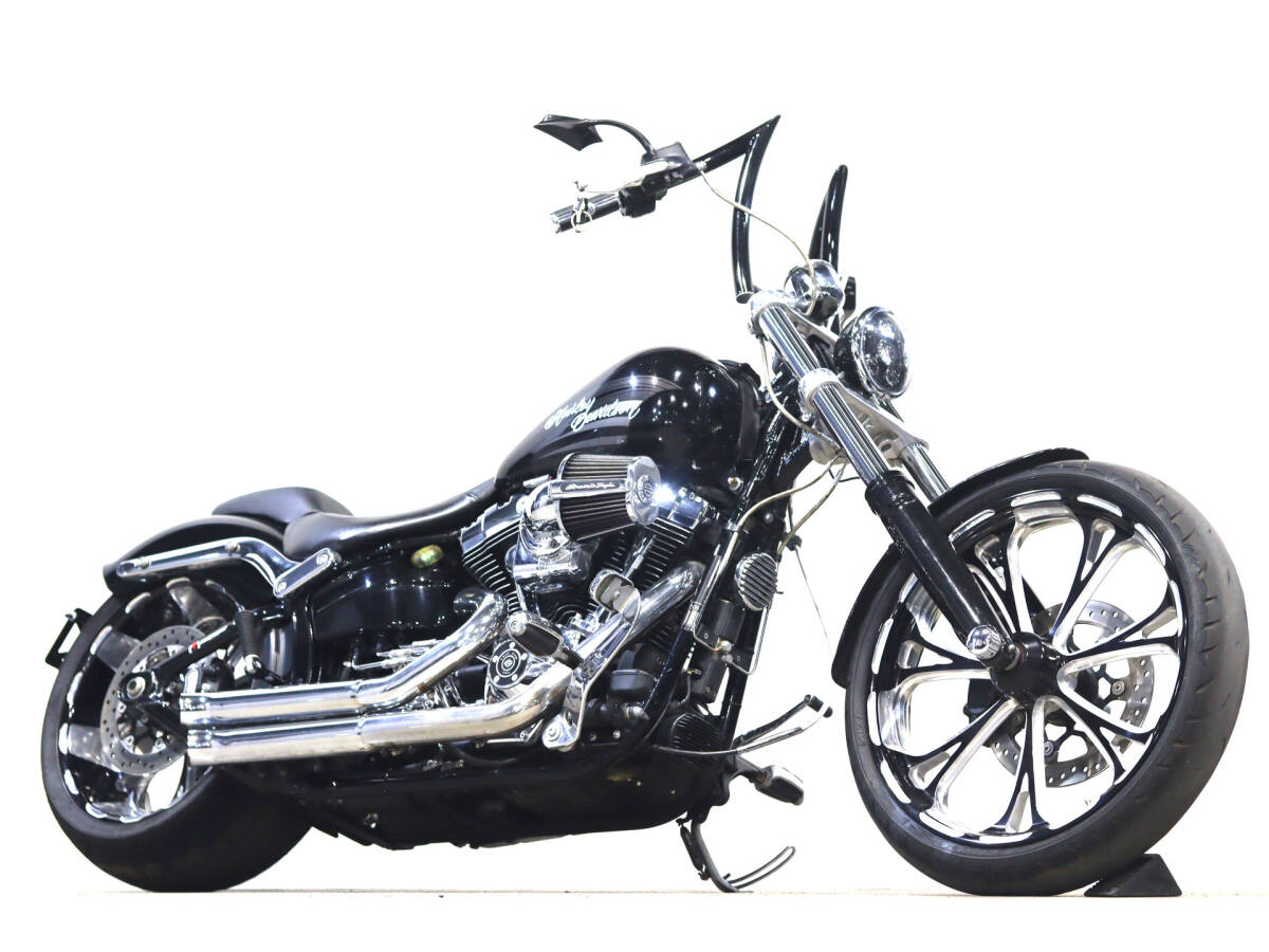 ハーレー FXSB ブレイクアウト 2016y TC103B PM21&18インチホイール バッサーニマフラー エイプハンガーバー スクリーミングエアクリ拍卖