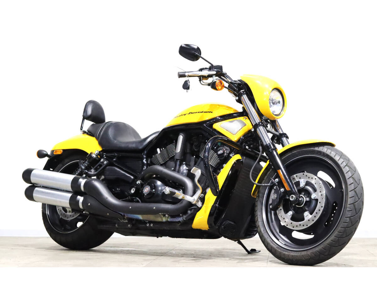 ハーレー VRSCDX ナイトロッドスペシャル 2011y 低走行 8096km 純正OP エンジンガード バックレスト コロナイエローパール 検R8/8拍卖