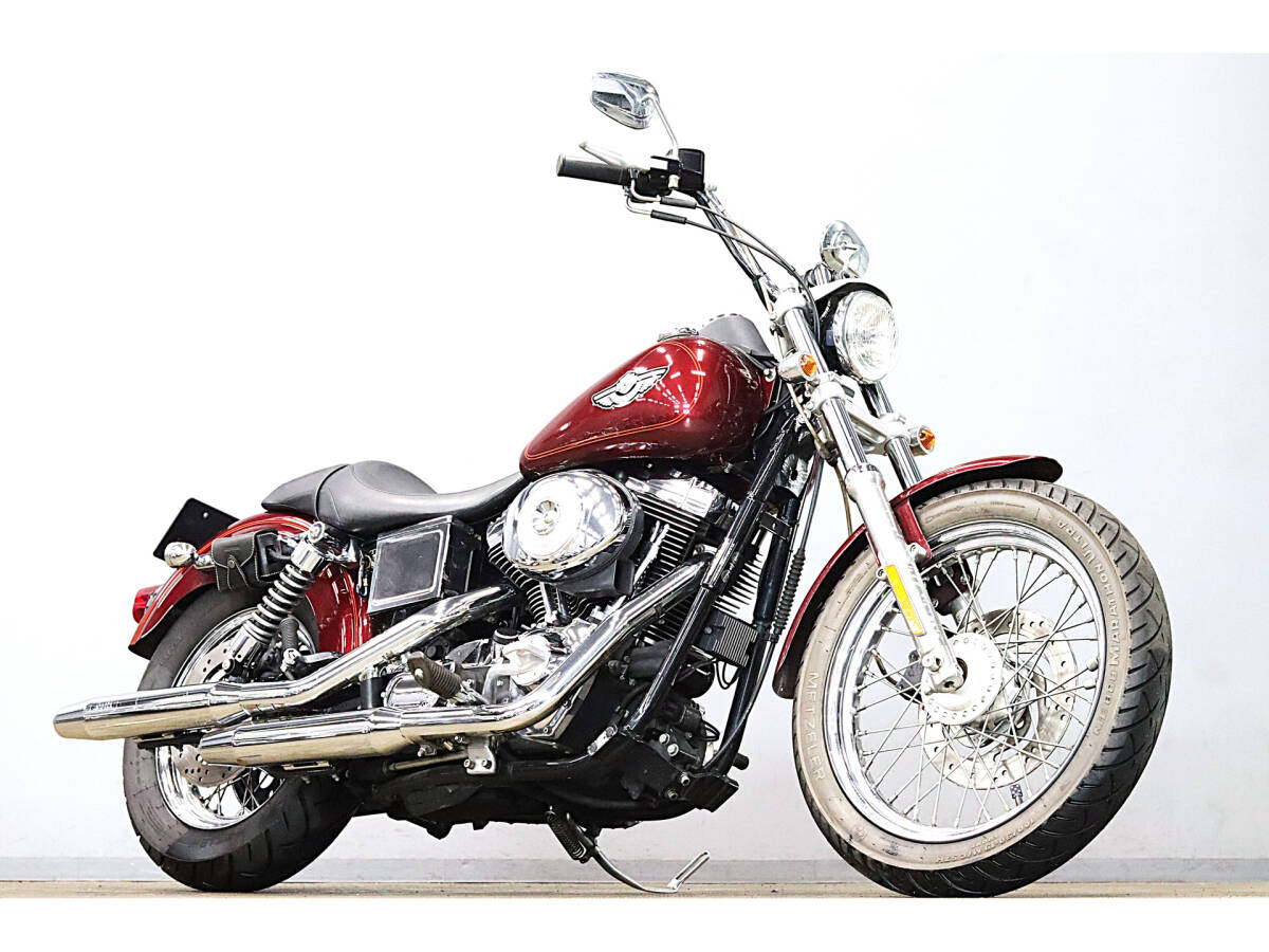 ハーレー FXDL ダイナローライダー 2003y 100th記念モデル 国内ディーラー車 ストックスタイル 23408km 低走行 エイプハンドル ETC拍卖