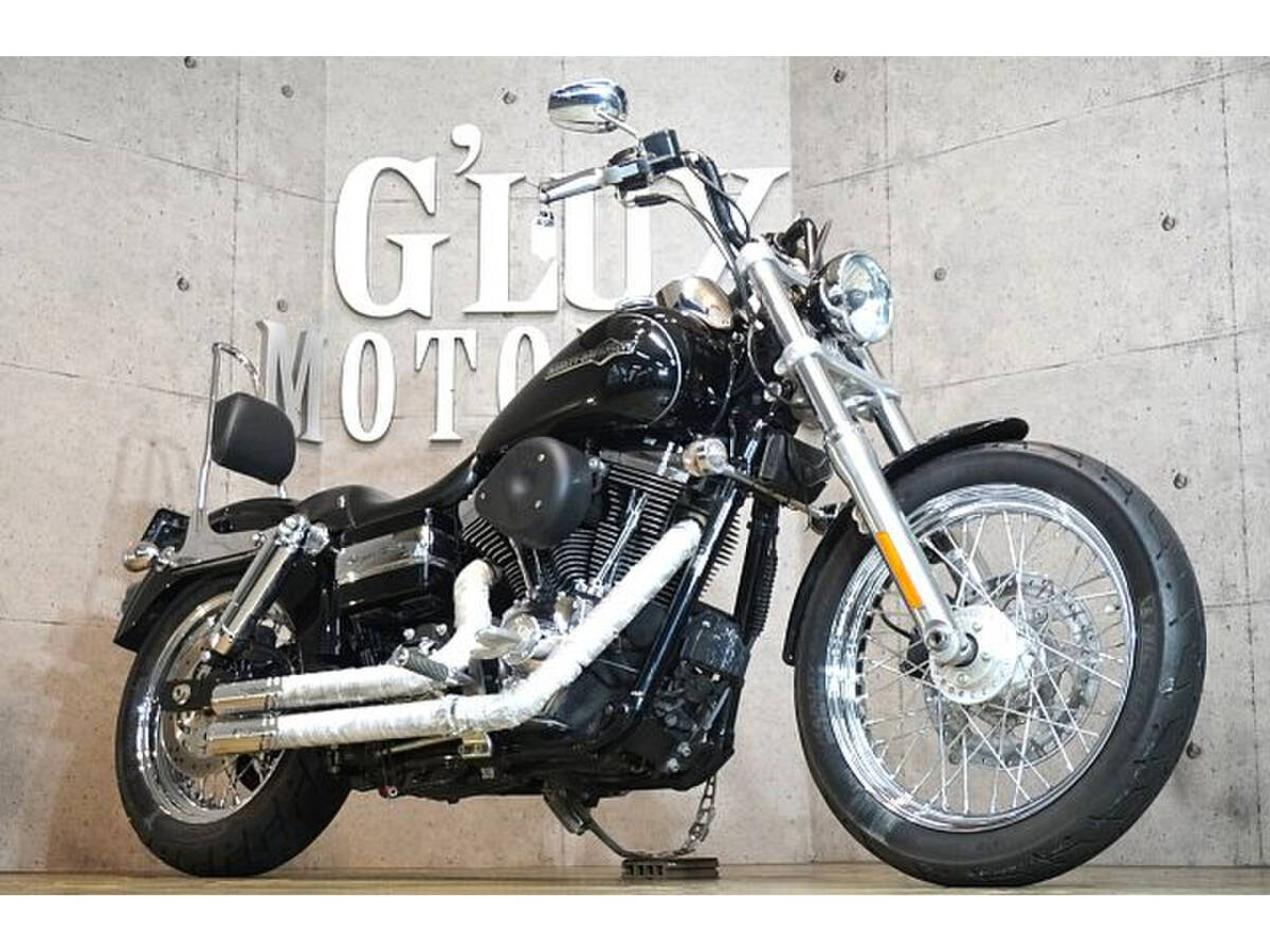 ハーレーFXDCダイナスーパーグライド ショッドガンマフラー S&Sエアクリ 純正OPリアショック ラビットハンドル シーシーバー拍卖