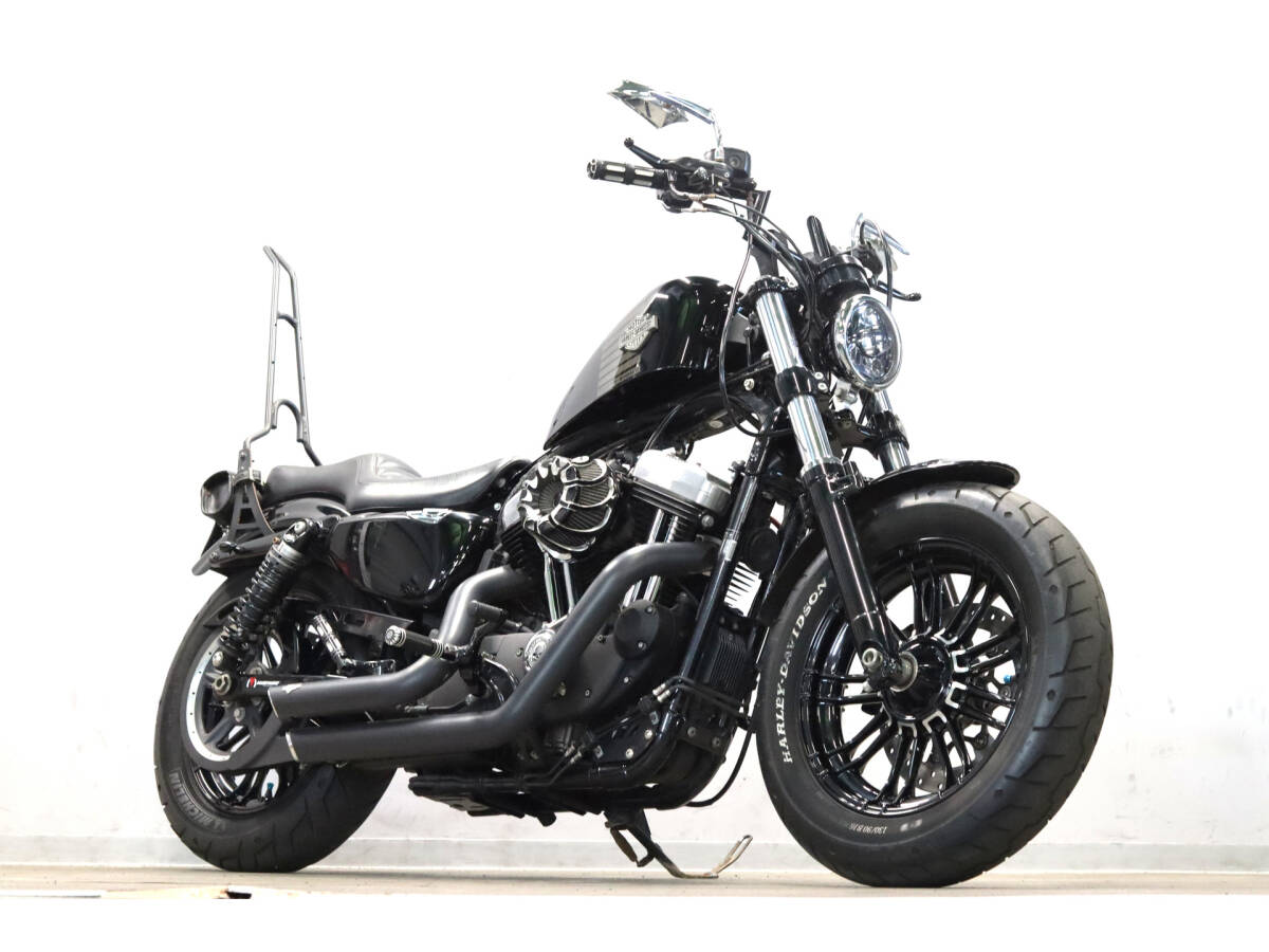 ハーレーXL1200Xフォーティーエイト 2016y 後期モデル 16860km 低走行 V&Hショートショット ミッドコン Zバー ABS ETC 検R8/5拍卖
