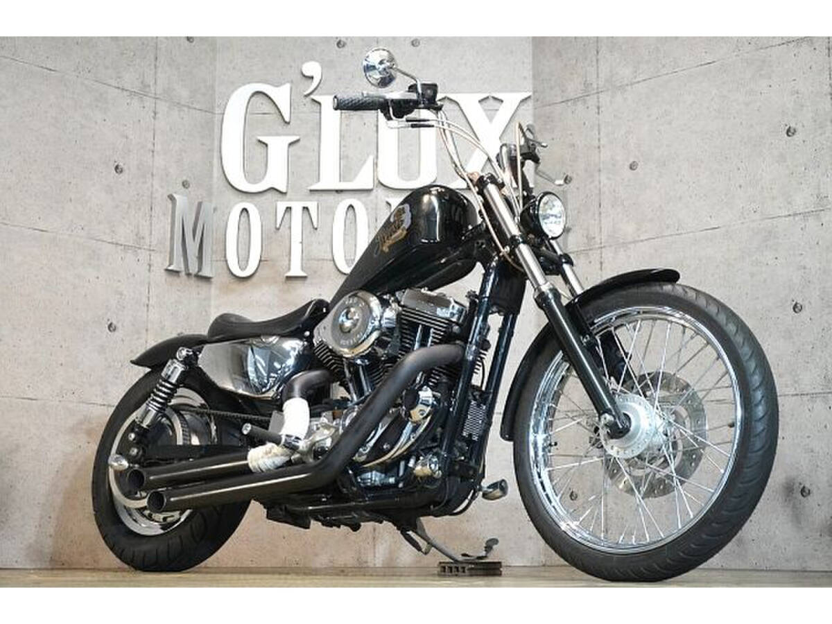 ハーレーXL1200C Twin-tec HSRキャブ ターンアウトマフラー カスタムペイント外装 ダウンサス ソロシート サイド拍卖